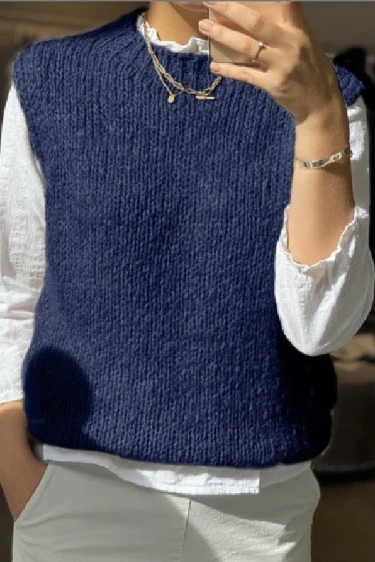 Noella - Kala Vest Wool - Navy