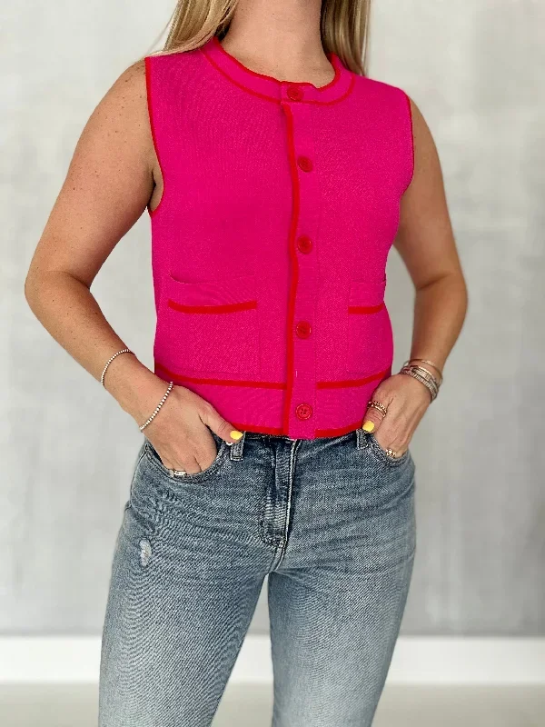 Louisa Top - Hot Pink