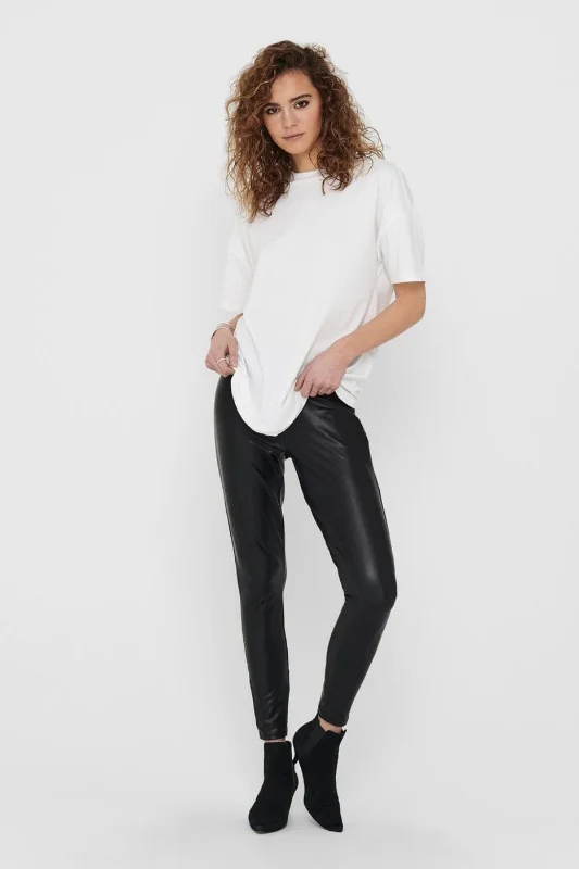 Only - Onlcool Coated Legging - 3179952 Black